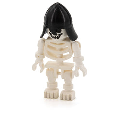 LEGO gen009 - Skeleton with Standard Skull, Black Neck Protector Helmet