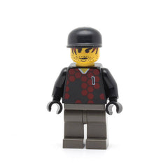 LEGO soc055 - Soccer Player (Red/Blue Team Goalie with #1)