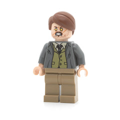 LEGO hp157 - Professor Remus Lupin (Dark Bluish Gray Jacket, Olive Green Vest)