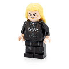 LEGO hp255 - Lucius Malfoy (Black Robe, Bright Light Yellow Hair, Printed Legs)