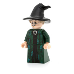 LEGO hp274 - Professor Minerva McGonagall (Dark Green Robe over Black Dress, Hat with Hair)