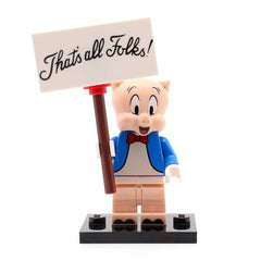 LEGO collt-12 - Porky Pig (Set mit Stand und Zubehör)