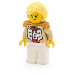 LEGO idea228 - Camilla - Admiral's Daughter, Tan Coat, White Legs, Pearl Gold Epaulettes