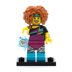 LEGO col17-14 - Dance Instructor, Series 17 (Set mit Stand und Zubehör)