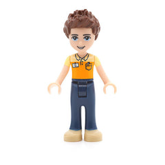 LEGO frnd138 - Friends Daniel (Dark Blue Trousers, Orange and Bright Light Yellow Polo Shirt)