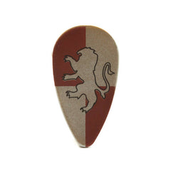 Farbenfrohe LEGO Schilder mit verschiedenen Symbolen und Designs, die kreativ und spielerisch gestaltet sind. Kaufe jetztLEGO 2586ph1 - Shield Ovoid (HP Gryffindor Pattern (Golden Lion), Light Gray)