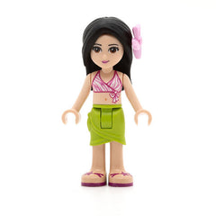 LEGO frnd199 - Friends Martina (Lime Wrap Skirt, Dark Pink and White Swimsuit Top, Bright Pink Flower)