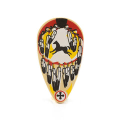 Farbenfrohe LEGO Schilder mit verschiedenen Symbolen und Designs, die kreativ und spielerisch gestaltet sind. Kaufe jetztLEGO 2586px3 - Shield Ovoid (Feathers and Horse Pattern, Tan)