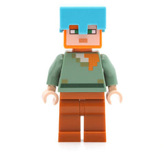 LEGO min062 - Alex (Dark Orange Legs, Medium Azure Helmet)