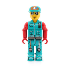 LEGO js027 - Crewman (Dark Turquoise Vest and Pants, Red Arms)