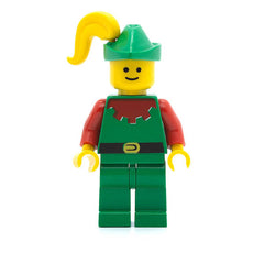 LEGO cas138 - Forestman (Red, Green Hat, Yellow Plume)