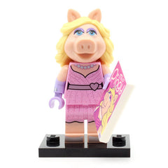 NEW - LEGO coltm-06 - Miss Piggy, The Muppets (Set mit Stand und Zubehör)