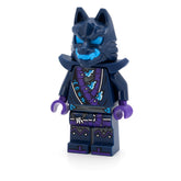 LEGO njo0851 - Wolf Mask Warrior / Wolf Mask Claw Warrior - Dark Blue and Dark Azure Mask, Shoulder Armor