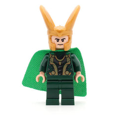 LEGO sh0644 - Loki (Spongy Cape, Juniors, Dark Green Legs)