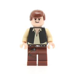 LEGO sw0179 - Han Solo (Light Nougat, Black Vest)