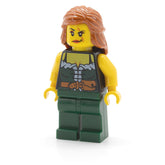LEGO pi143 - Pirate Female (Dark Green Legs, Scar over Left Eye)