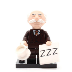 LEGO coltm-09 - Waldorf, The Muppets (Set mit Stand und Zubehör)