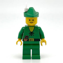 LEGO cas124 - Forestman (Pouch, Green Hat, White Feather)