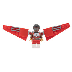 LEGO sh0642 - Falcon - Red, Brick Built Wings