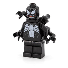 LEGO sh0664 - Venom - White Teeth Parted, 4 Back Appendages Small with Clips