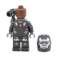 LEGO sh0819 - War Machine (Pearl Dark Gray and Silver Armor with Backpack)