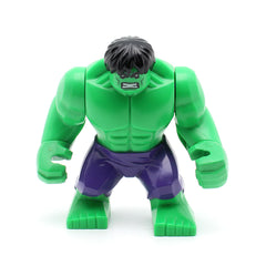 LEGO sh0095 - Hulk with Black Hair and Dark Purple Pants