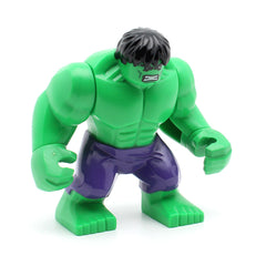 LEGO sh0095 - Hulk with Black Hair and Dark Purple Pants