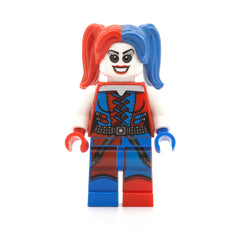 LEGO sh0260 - Harley Quinn (Blue and Red Hands and Pigtails)