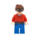 LEGO sh0464 - Dick Grayson (Red Sweater with Dark Red Robins)