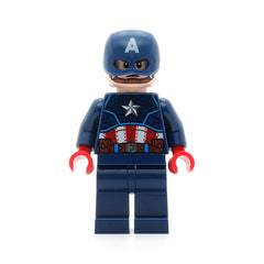 LEGO sh0686 - Captain America (Dark Blue Suit, Red Hands, Helmet)