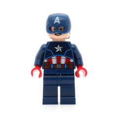 LEGO sh0686 - Captain America (Dark Blue Suit, Red Hands, Helmet)