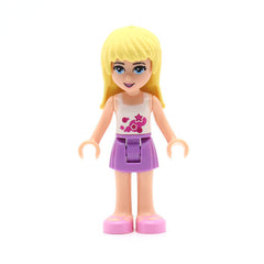 LEGO frnd002 - Friends Stephanie, Medium Lavender Skirt, White Top