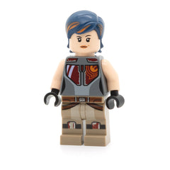 LEGO sw0616 - Sabine Wren (Dark Blue Hair with Orange Highlights)