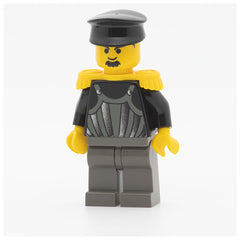 LEGO tim002 -Time Twisters (Dark Gray Armor with Silver Stripes and Rivets, Yellow Epaulettes (Professor Millennium / Commodore Schmidt))