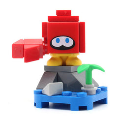 LEGO char02-1 - Huckit Crab, Super Mario, Series 2 (Set mit Stand und Zubehör)