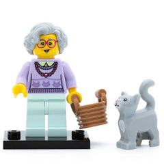 LEGO col11-14 - Grandma, Series 11 (Set mit Stand und Zubehör)