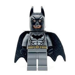 LEGO dim002 - Batman (Dark Bluish Gray Suit, Gold Belt, Black Hands, Starched Cape)