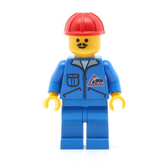 LEGO jbl002 - Bulldozer Logo - Blue Legs, Red Construction Helmet