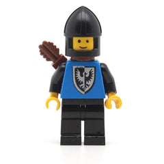 LEGO cas301 - Black Falcon (Black Legs, Black Chin-Guard, Shield Bottom Round, Quiver)