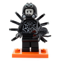 LEGO col18-09 - Spider Suit Boy, Series 18 (Set mit Stand und Zubehör)