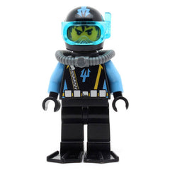 LEGO aqu023 - Aquaraider Diver 8 (Black Flippers)