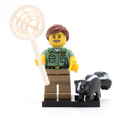 NEW - LEGO col15-08 - Animal Control, Series 15 (Set mit Stand und Zubehör)