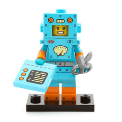 LEGO col23-6 - Cardboard Robot, Series 23 (Set mit Stand und Zubehör)