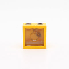 LEGO 08010cc01 - Licht Brick 4.5V 2 x 2 (2 Plug Holes, Trans-Clear Smooth Lens, Yellow)