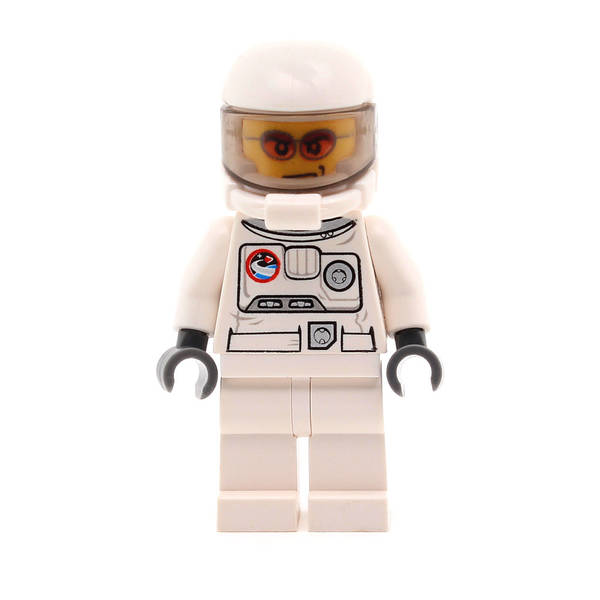 LEGO cty0223 - Spacesuit (White Legs, Space Helmet, Orange Sunglasses)