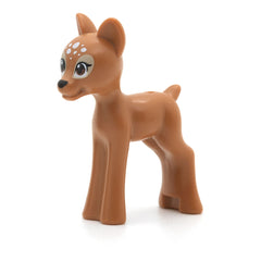 LEGO 13393pb02 - Reh, Friends (Black Nose, Brown Eyes and White Spots Pattern, Medium Nougat)