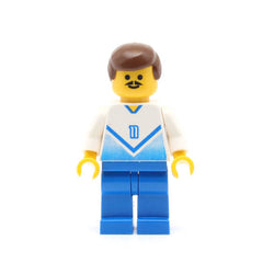 LEGO soc085 - Soccer Player (White & Blue Team with Shirt #11)