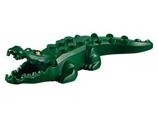 LEGO 18904c01pb01 - Alligator / Krokodil (Dark Green)