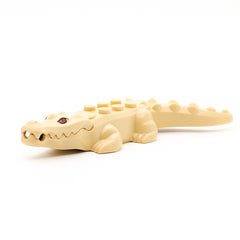 LEGO 18904c03pb01 - Alligator / Krokodil (Tan)