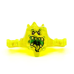LEGO 19861pb02 - Ninjago Skreemer with Dark Purple Eyes and Mouth Open with White Pointed Teeth and Yellowish Green Tongue